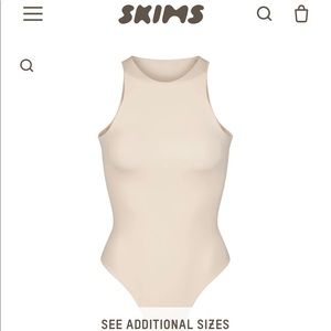 COPY - Skims FITS EVERYBODY HIGH NECK BODYSUIT size small